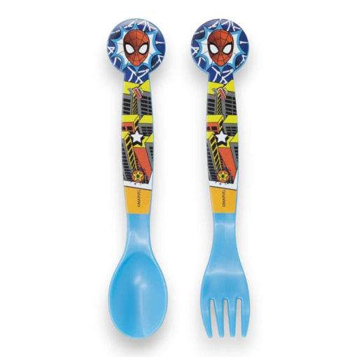 Picture of SPIDERMAN PLASTIC CUTLERY SET 2 PCS